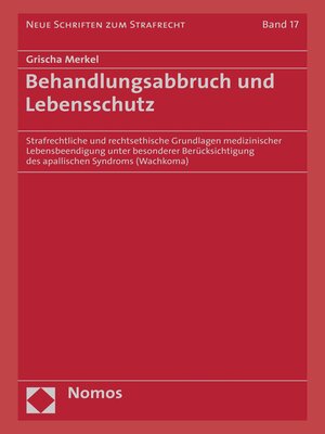 cover image of Behandlungsabbruch und Lebensschutz